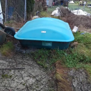 Packaged wastewater treatment system service work during a real field visit.